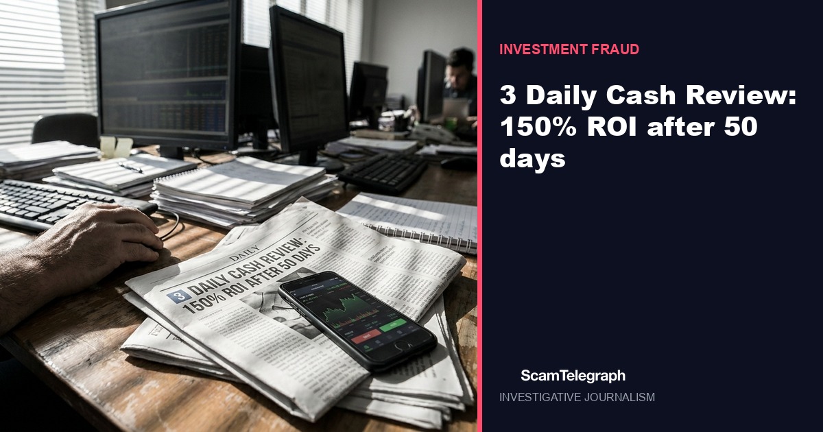 3 Daily Cash Review: 150% ROI after 50 days
