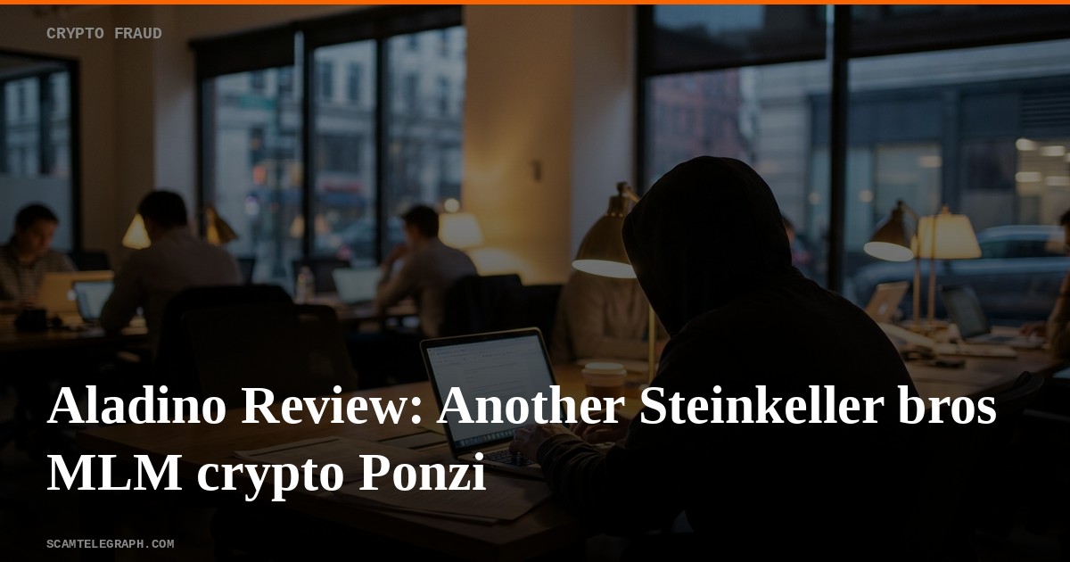 Aladino Review: Another Steinkeller bros MLM crypto Ponzi