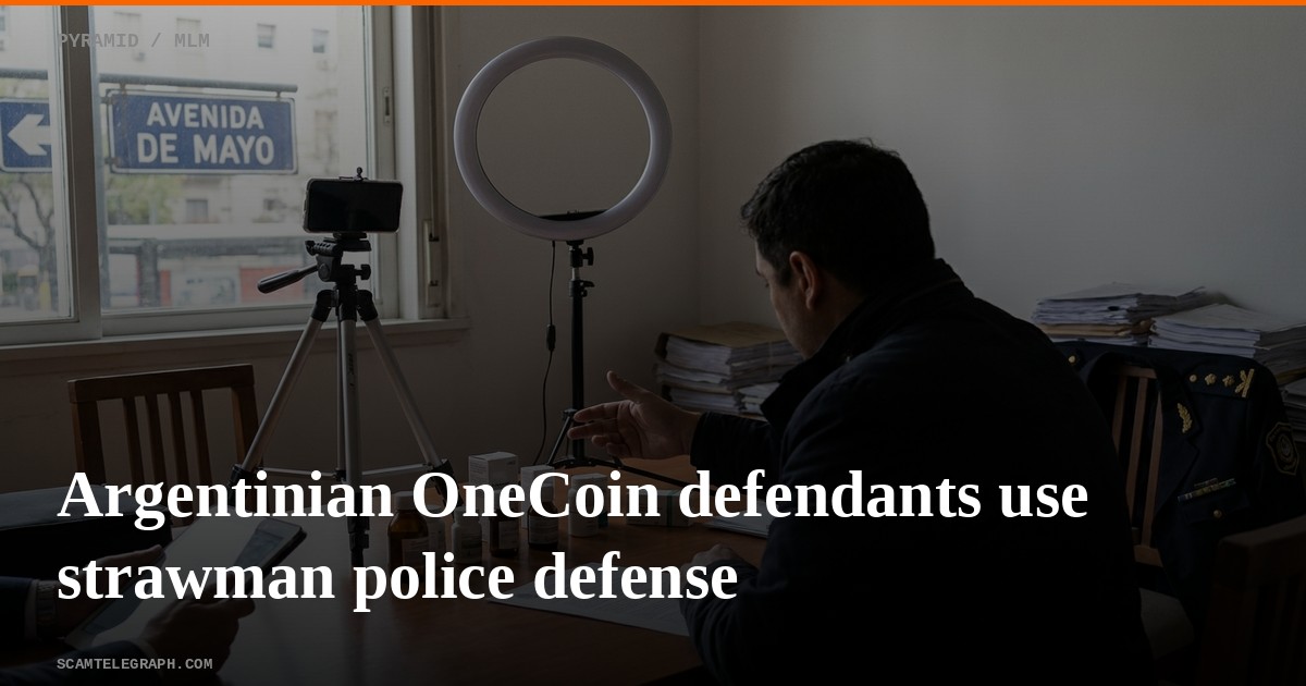 Argentinian OneCoin defendants use strawman police defense