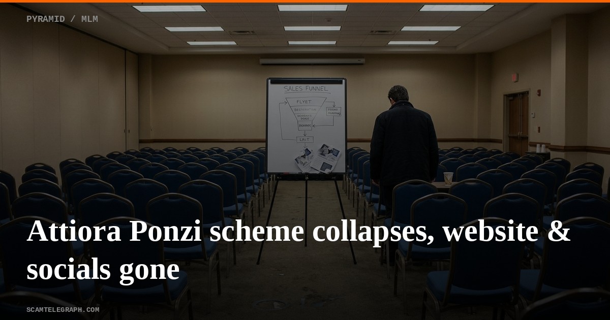Attiora Ponzi scheme collapses, website & socials gone