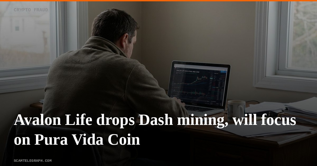 Avalon Life drops Dash mining, will focus on Pura Vida Coin