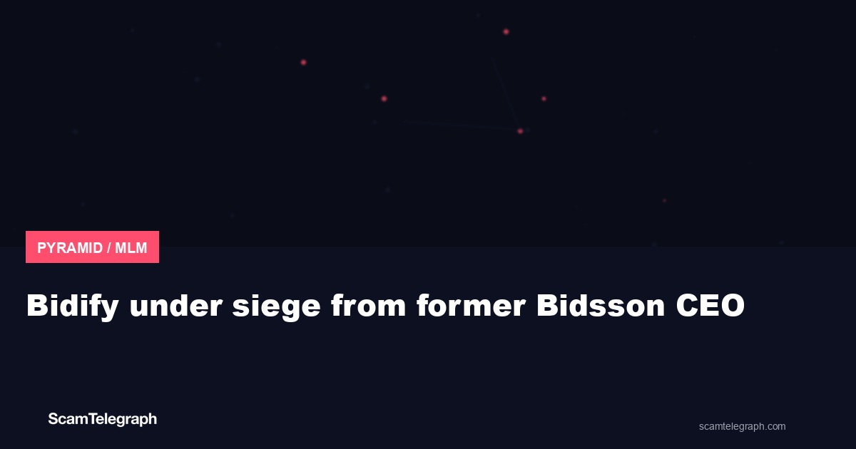 Bidify under siege from former Bidsson CEO