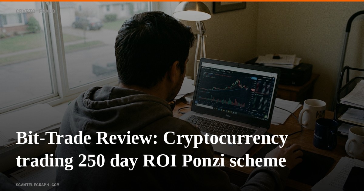 Bit-Trade Review: Cryptocurrency trading 250 day ROI Ponzi scheme