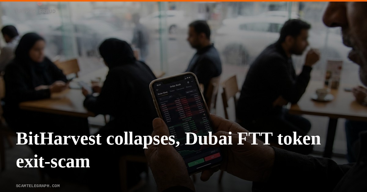BitHarvest collapses, Dubai FTT token exit-scam