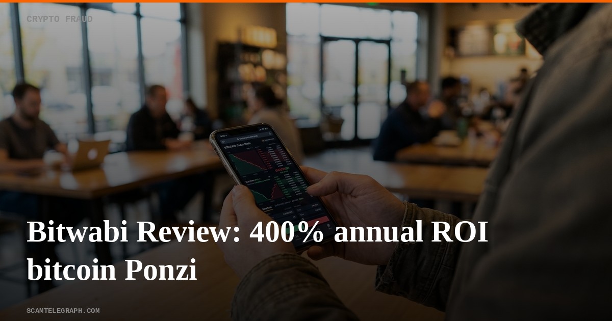 Bitwabi Review: 400% annual ROI bitcoin Ponzi