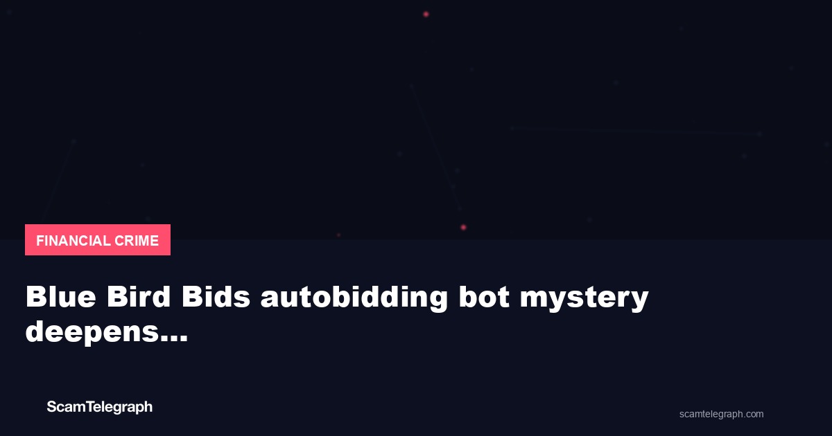 Blue Bird Bids autobidding bot mystery deepens…