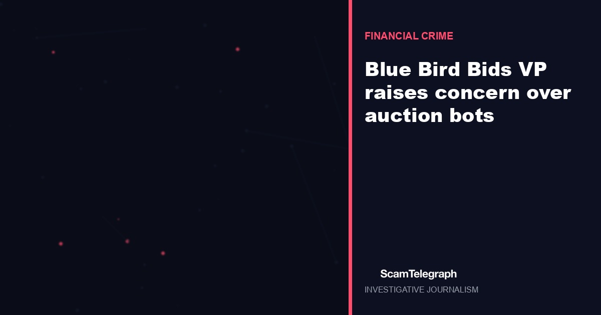 Blue Bird Bids VP raises concern over auction bots