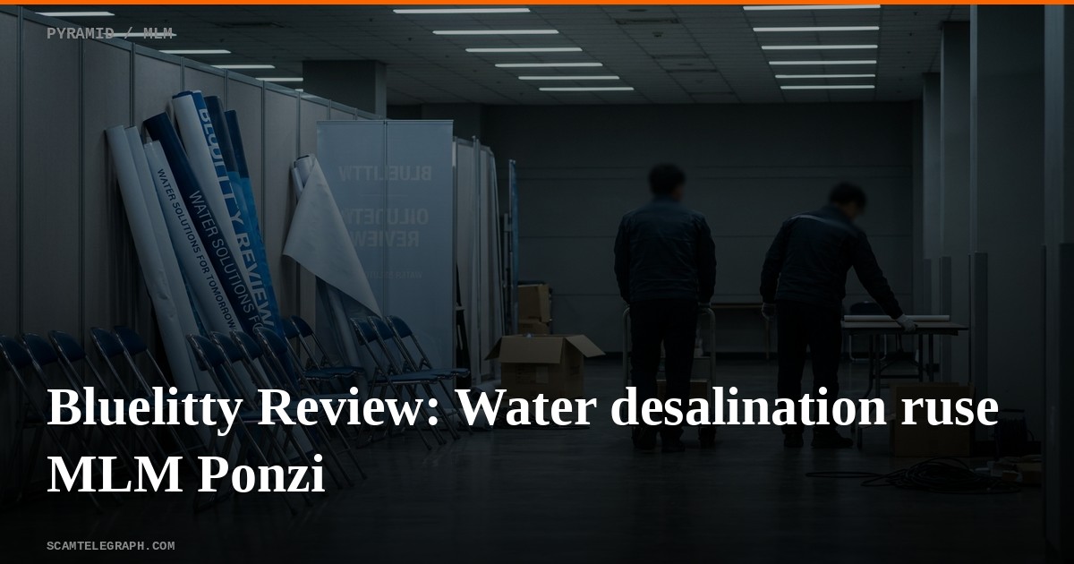 Bluelitty Review: Water desalination ruse MLM Ponzi
