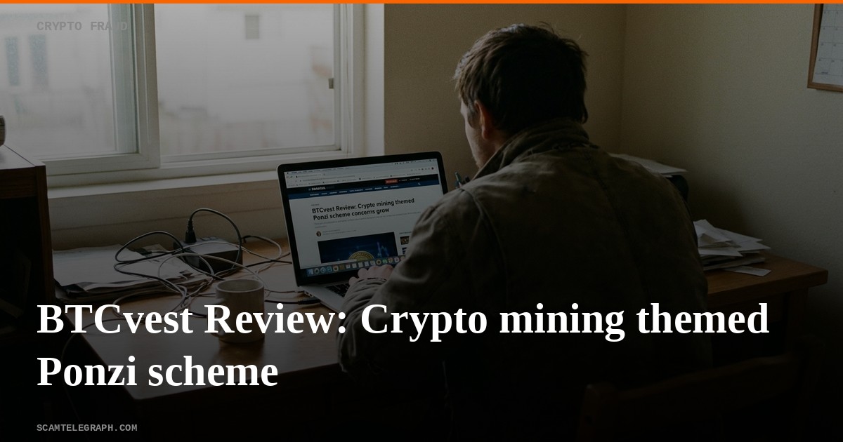 BTCvest Review: Crypto mining themed Ponzi scheme