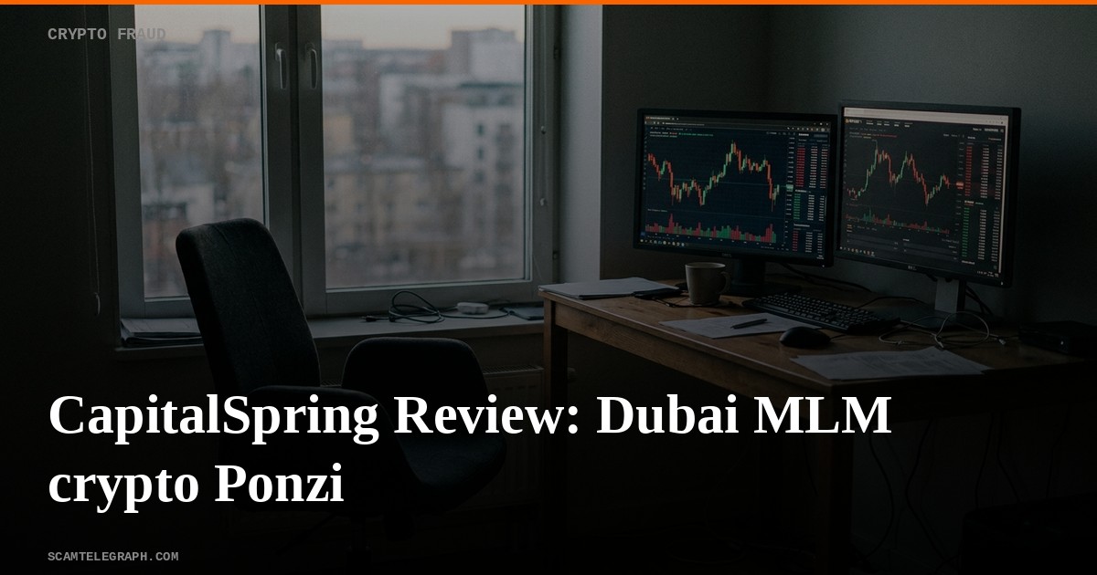 CapitalSpring Review: Dubai MLM crypto Ponzi