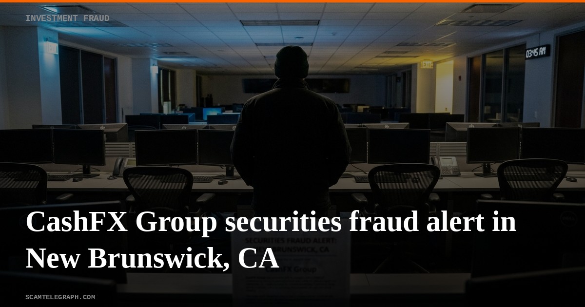 CashFX Group securities fraud alert in New Brunswick, CA