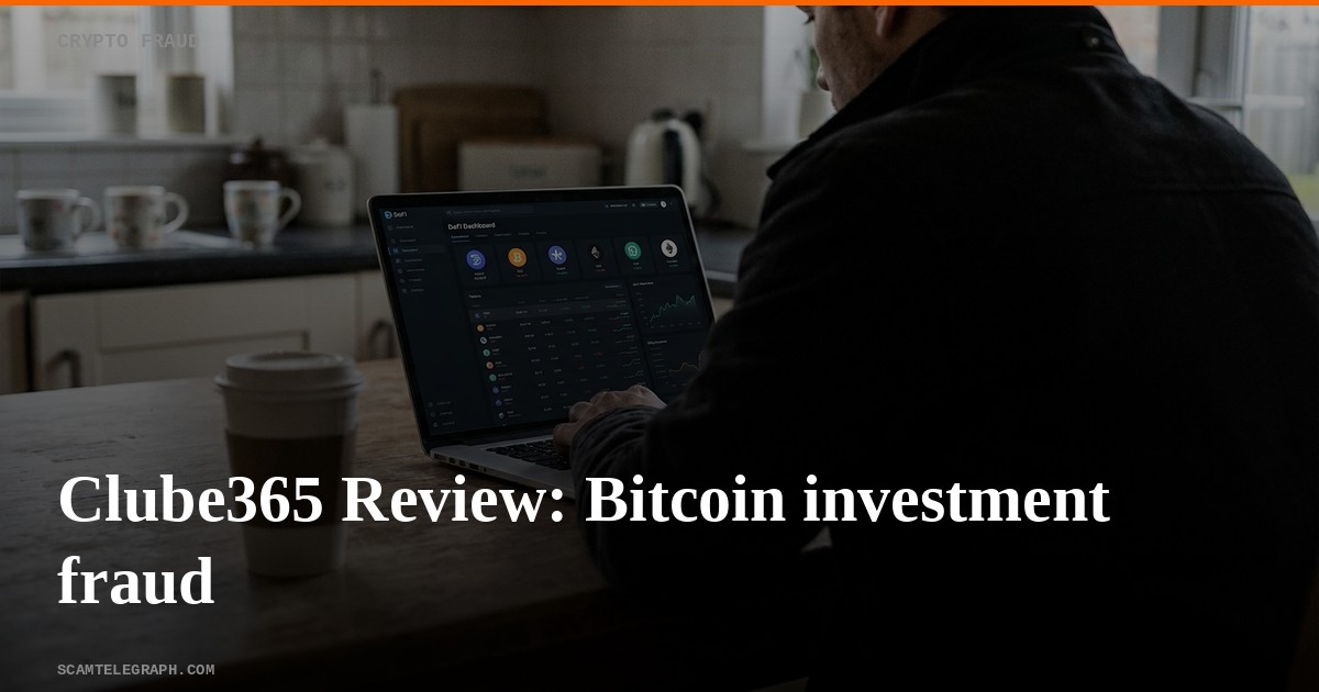 Clube365 Review: Bitcoin investment fraud