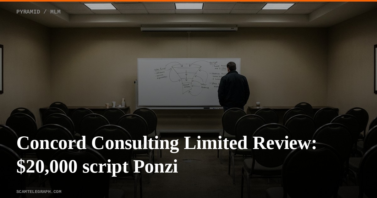 Concord Consulting Limited Review: $20,000 script Ponzi
