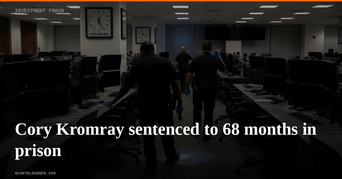 Cory Kromray sentenced to 68 months in prison