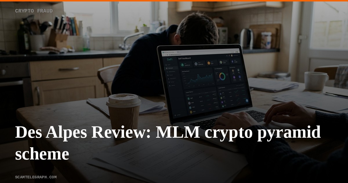 Des Alpes Review: MLM crypto pyramid scheme