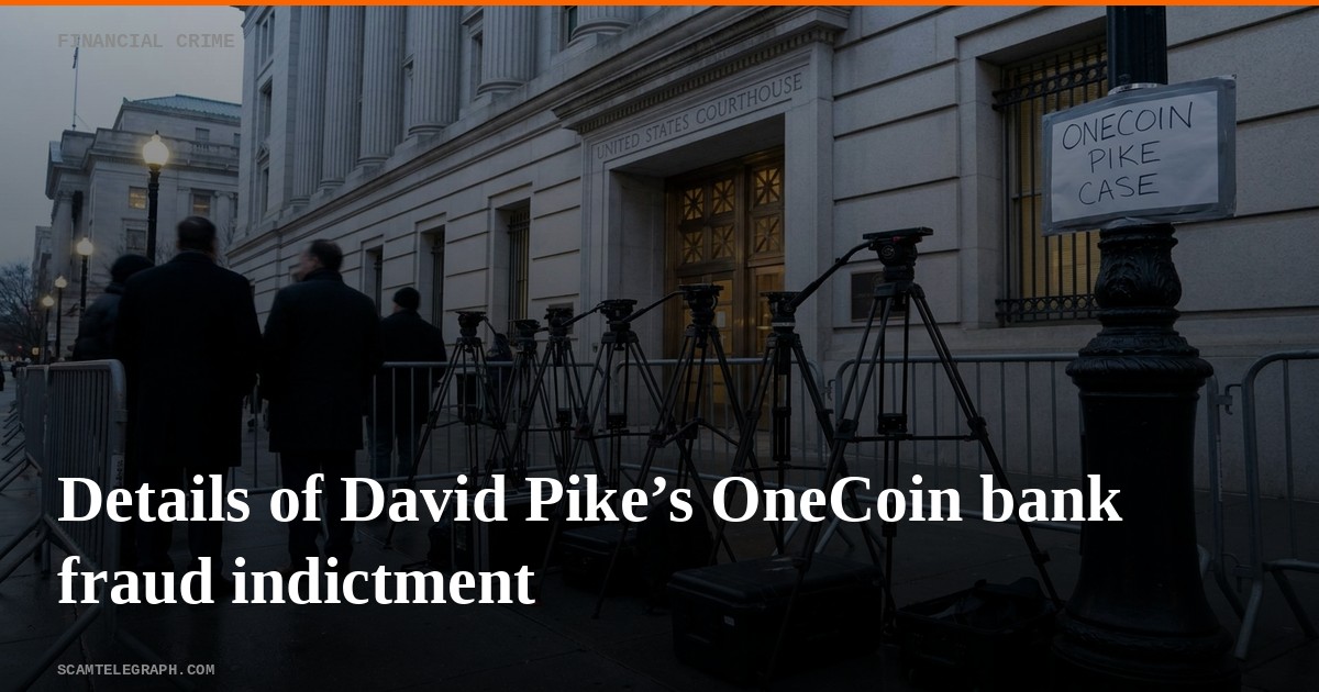 Details of David Pike’s OneCoin bank fraud indictment
