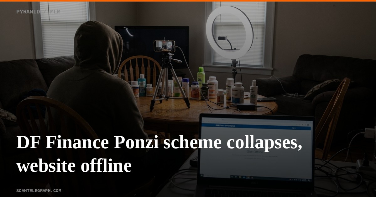 DF Finance Ponzi scheme collapses, website offline