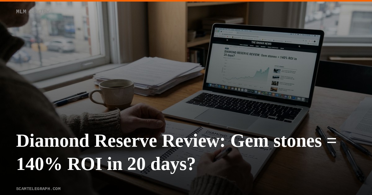 Diamond Reserve Review: Gem stones = 140% ROI in 20 days?