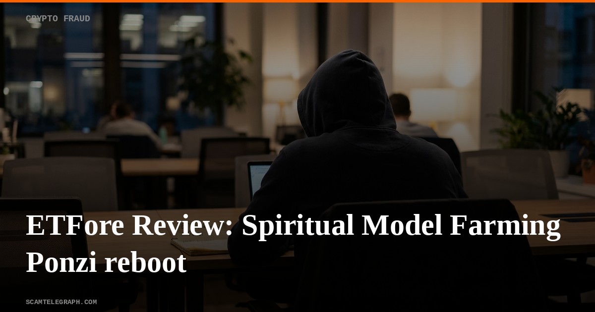 ETFore Review: Spiritual Model Farming Ponzi reboot