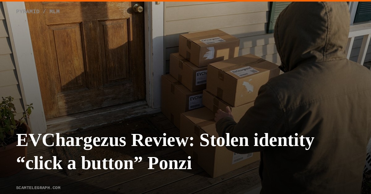 EVChargezus Review: Stolen identity “click a button” Ponzi