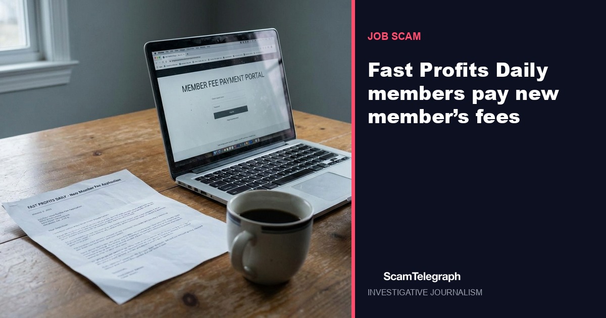 Fast Profits Daily members pay new member’s fees