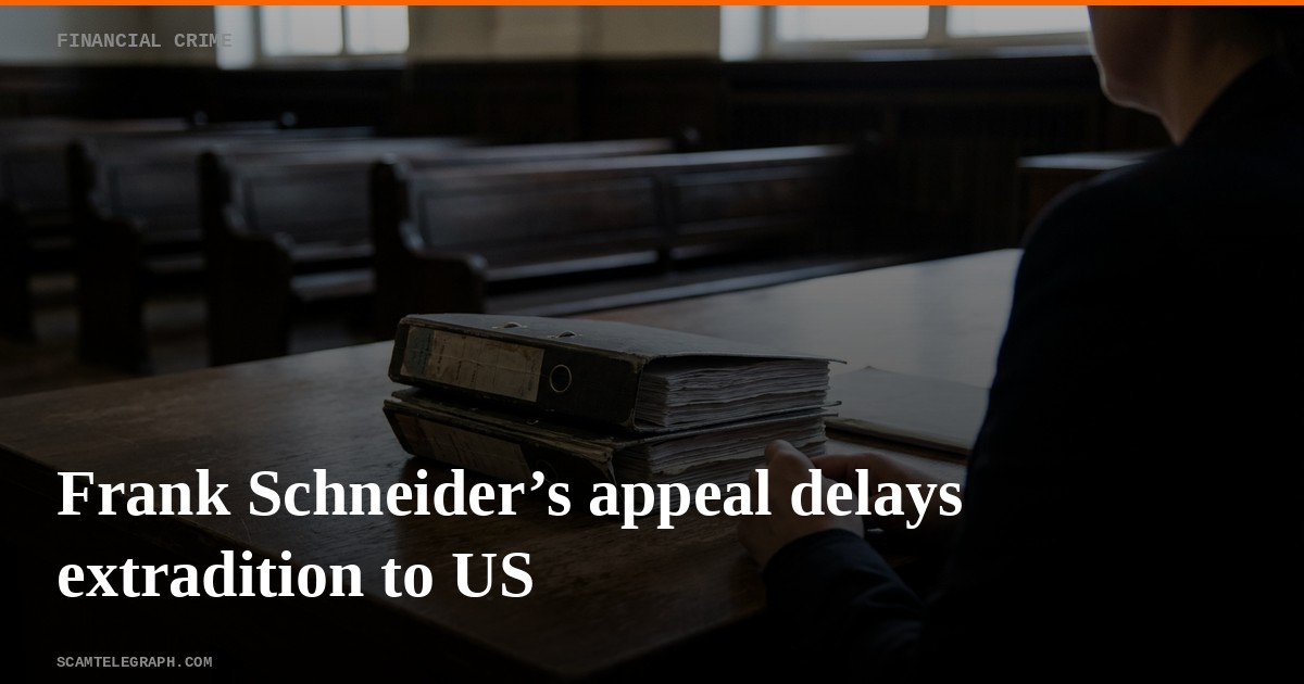 Frank Schneider’s appeal delays extradition to US