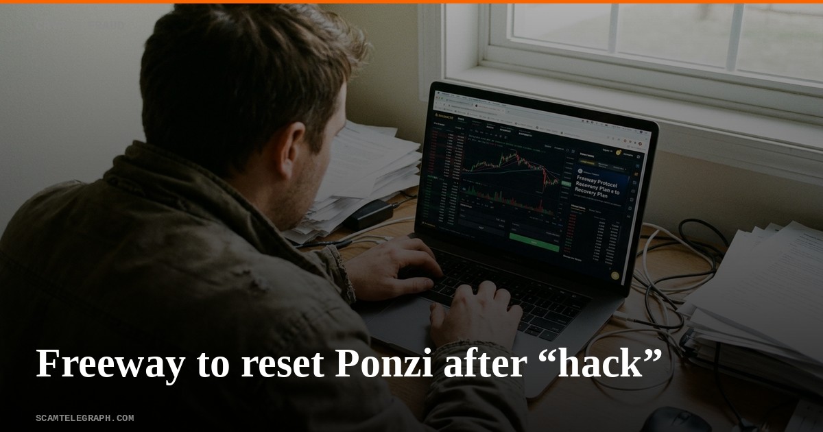 Freeway to reset Ponzi after “hack”