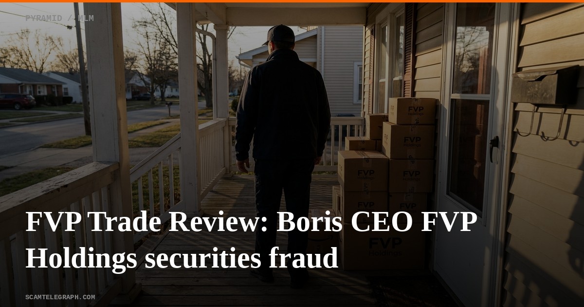 FVP Trade Review: Boris CEO FVP Holdings securities fraud