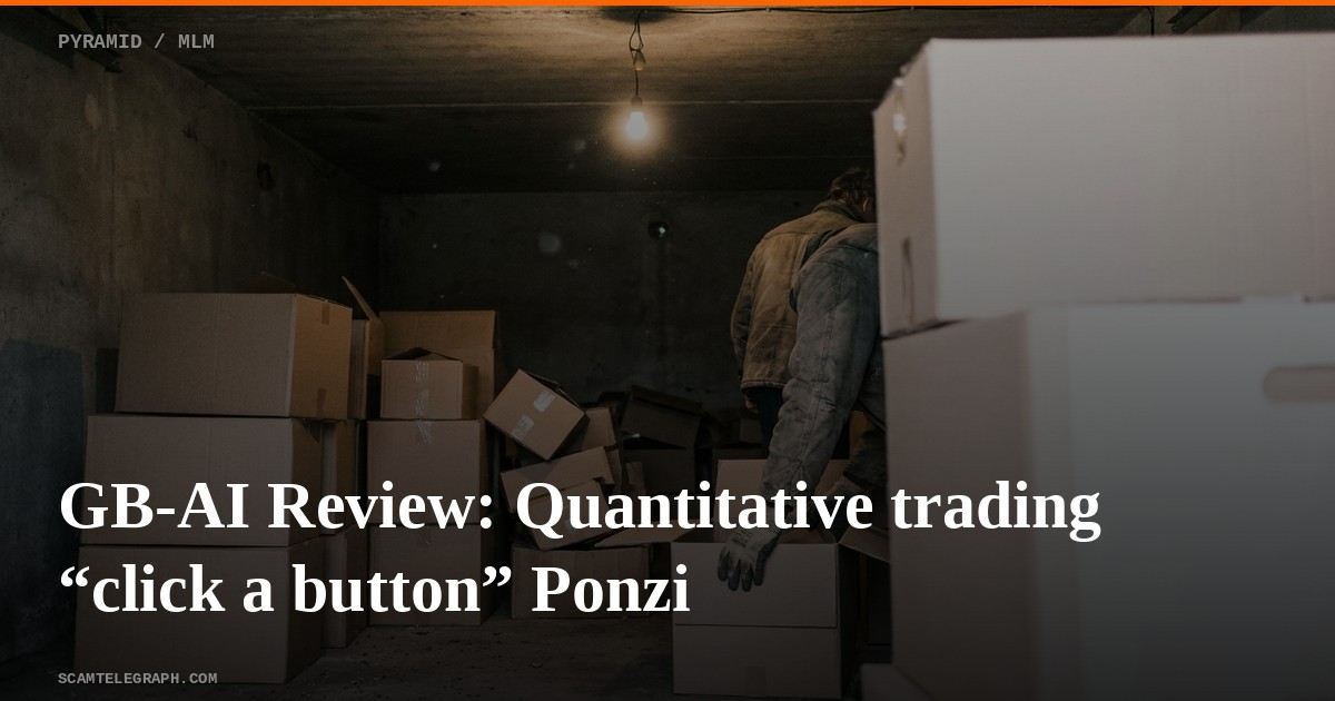 GB-AI Review: Quantitative trading “click a button” Ponzi