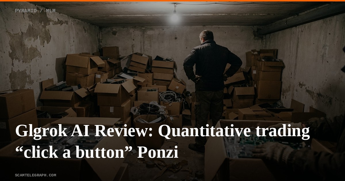Glgrok AI Review: Quantitative trading “click a button” Ponzi