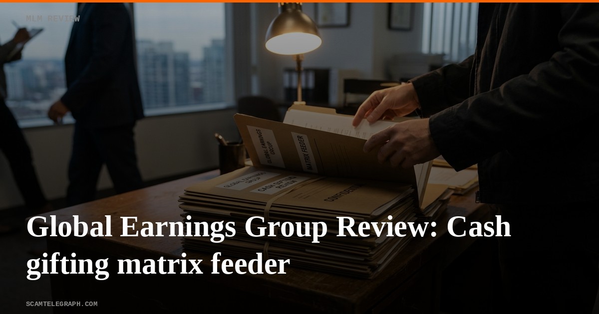 Global Earnings Group Review: Cash gifting matrix feeder