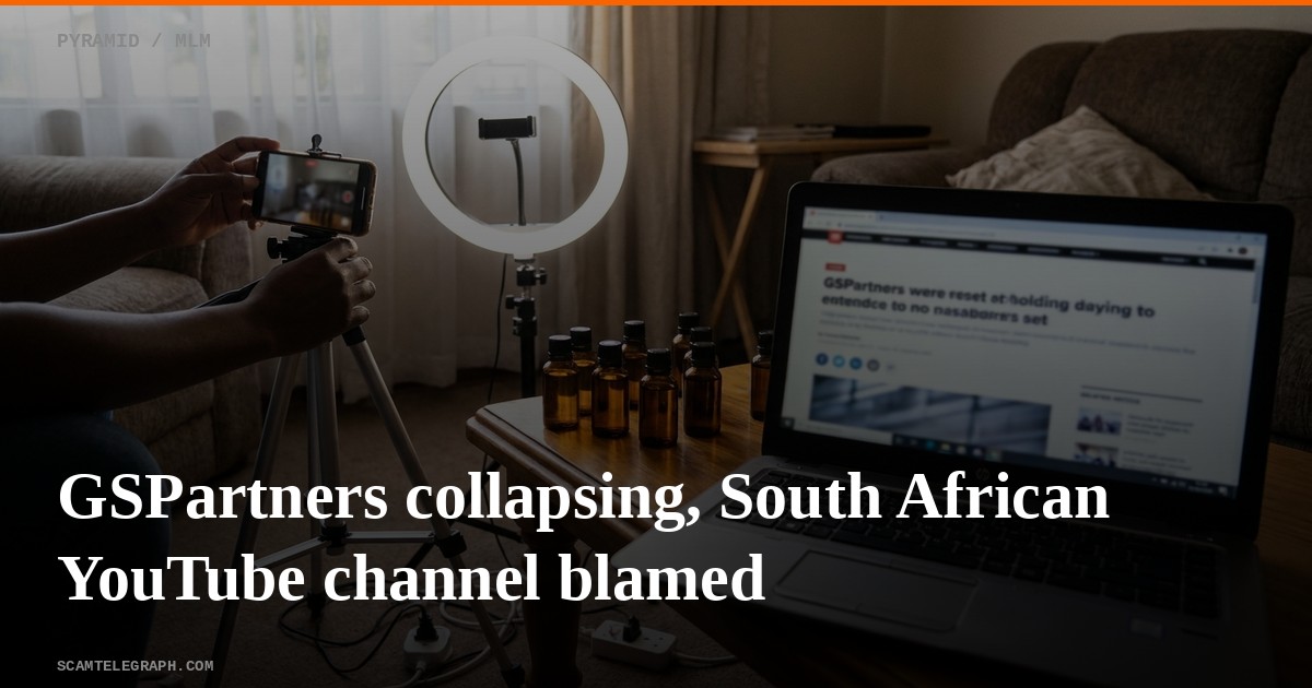 GSPartners collapsing, South African YouTube channel blamed
