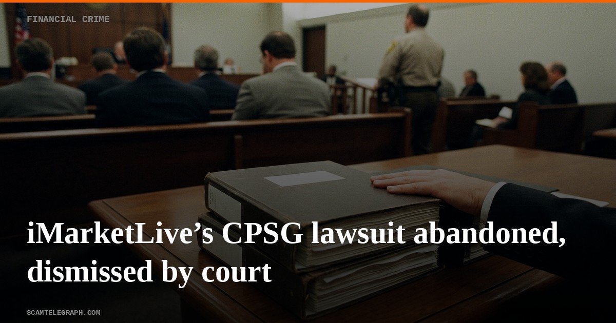 iMarketLive’s CPSG lawsuit abandoned, dismissed by court