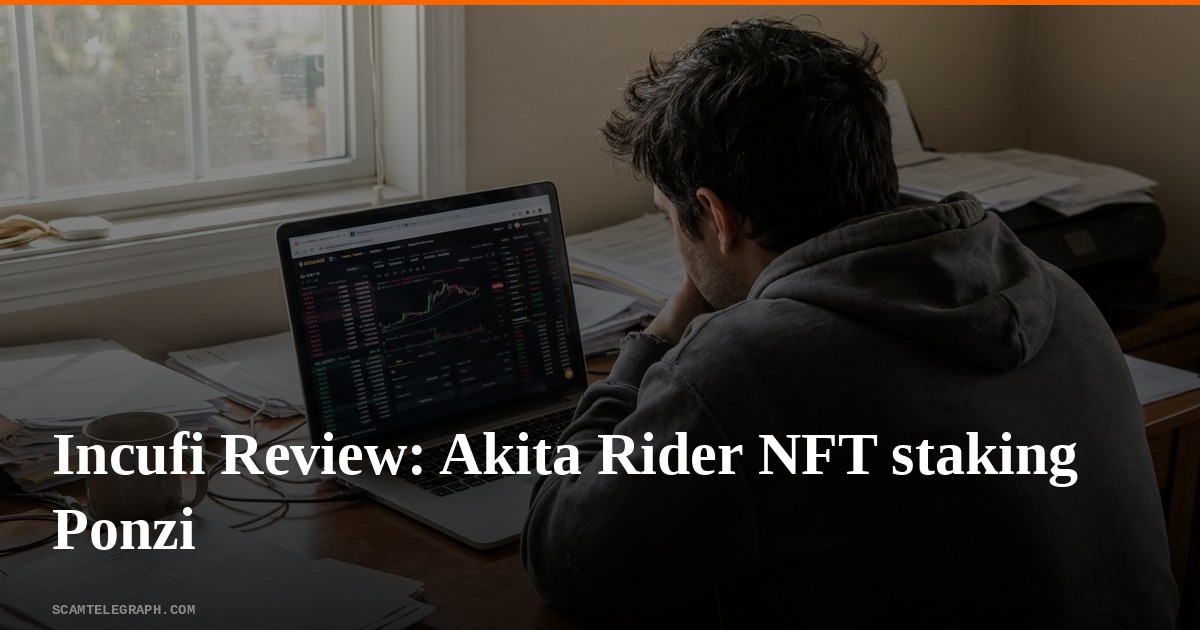 Incufi Review: Akita Rider NFT staking Ponzi