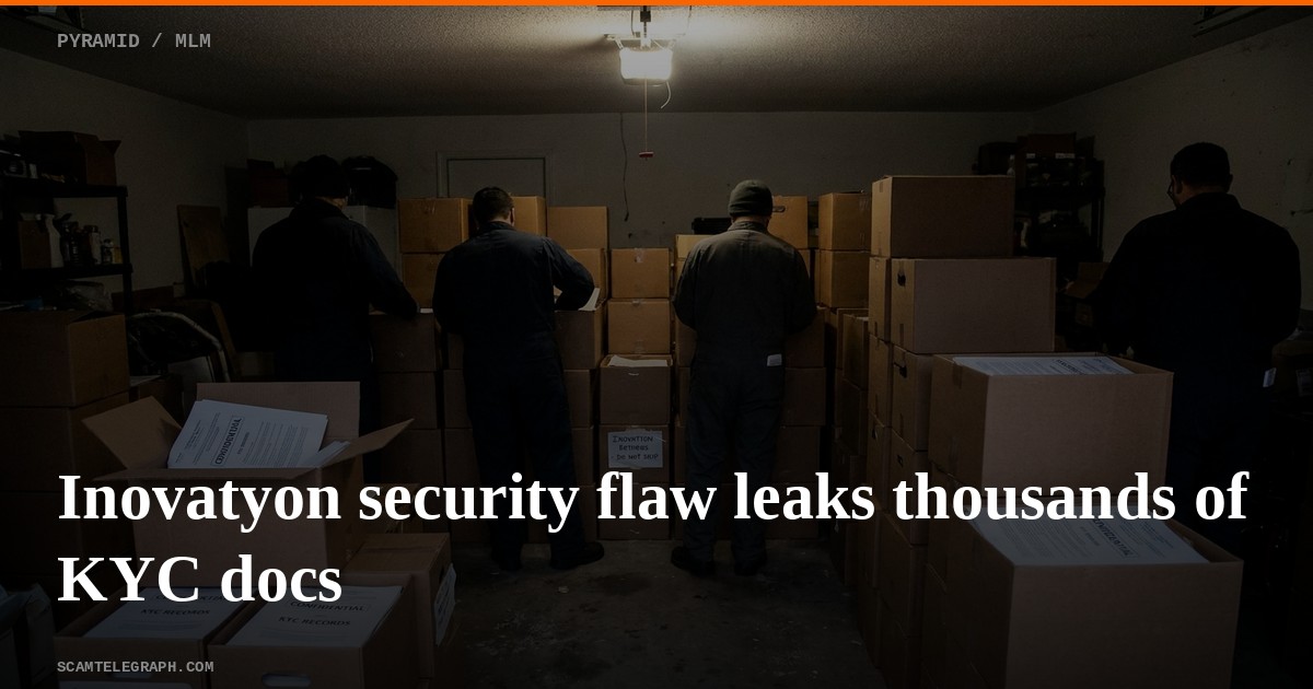 Inovatyon security flaw leaks thousands of KYC docs