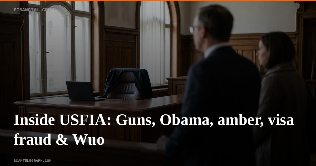 Inside USFIA: Guns, Obama, amber, visa fraud & Wuo