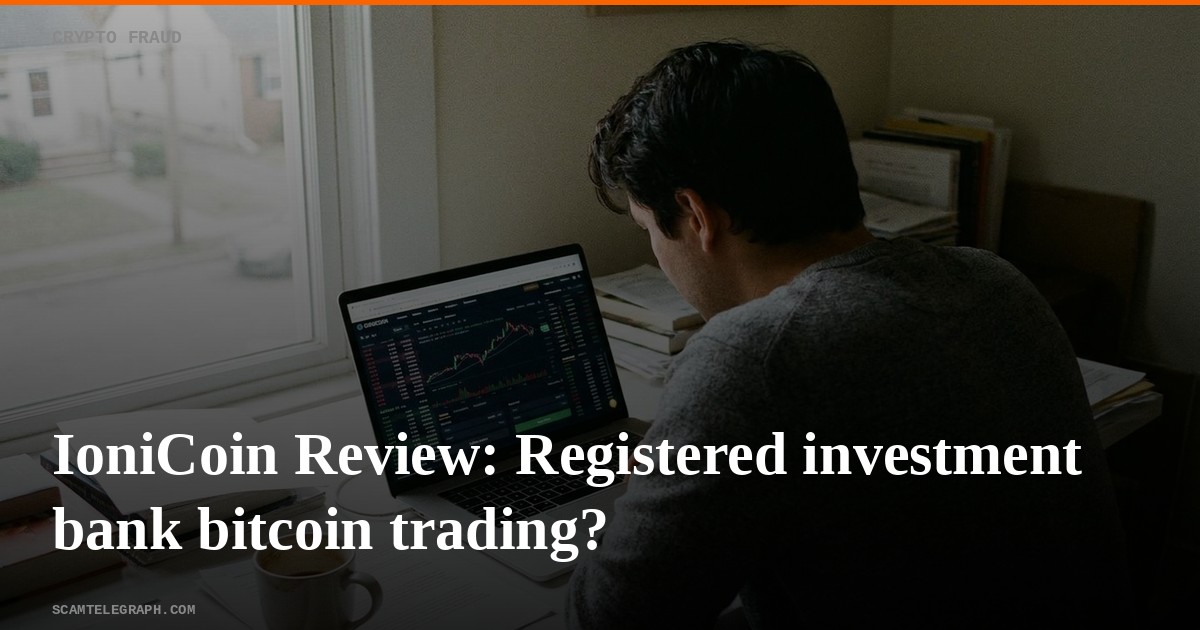 IoniCoin Review: Registered investment bank bitcoin trading?
