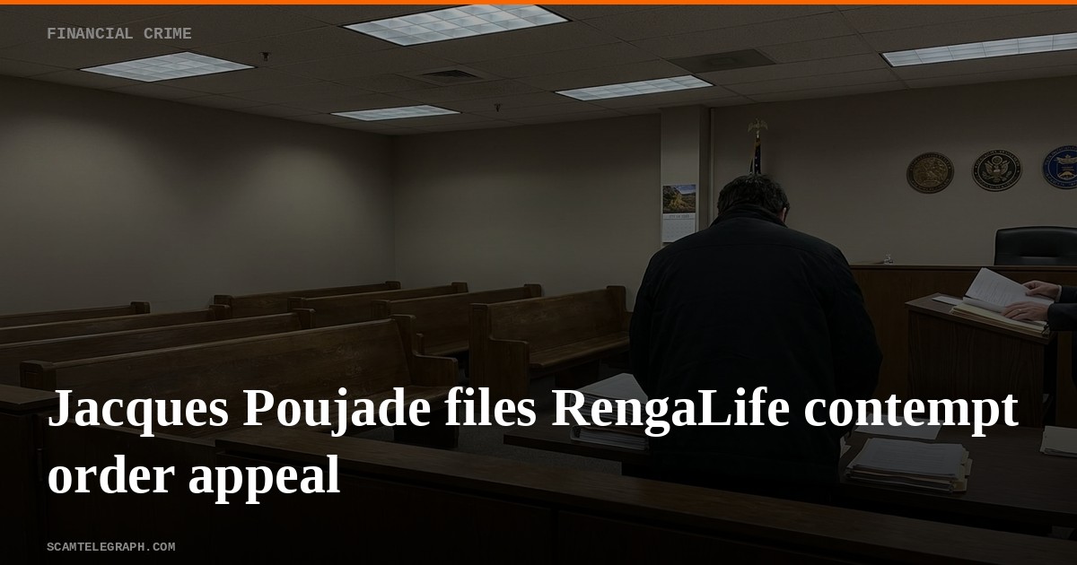 Jacques Poujade files RengaLife contempt order appeal