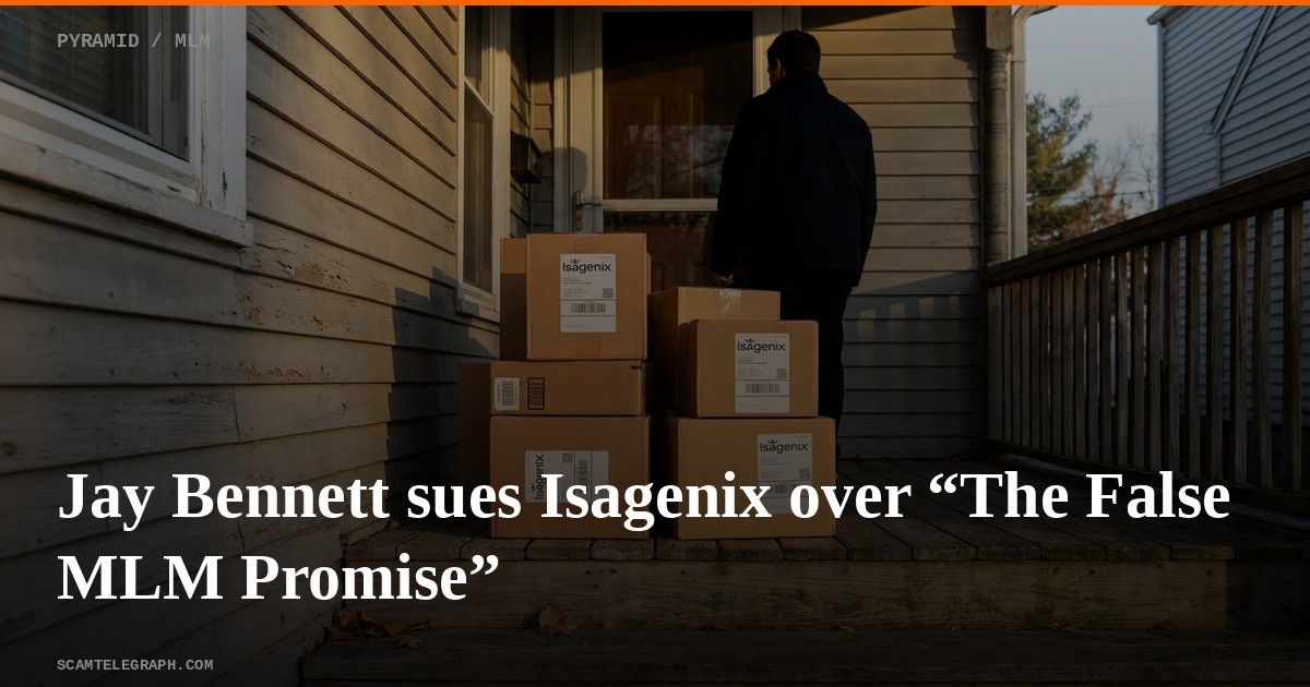 Jay Bennett sues Isagenix over “The False MLM Promise”
