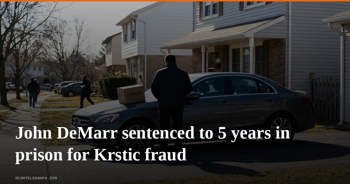 John DeMarr sentenced to 5 years in prison for Krstic fraud