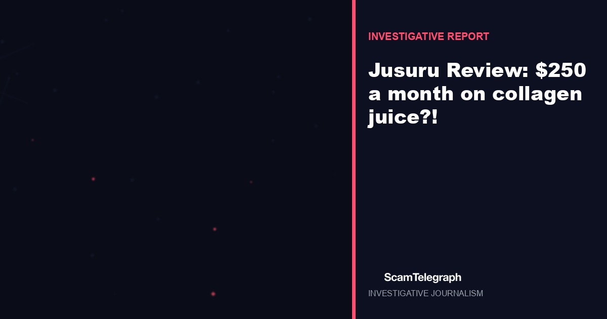 Jusuru Review: $250 a month on collagen juice?!