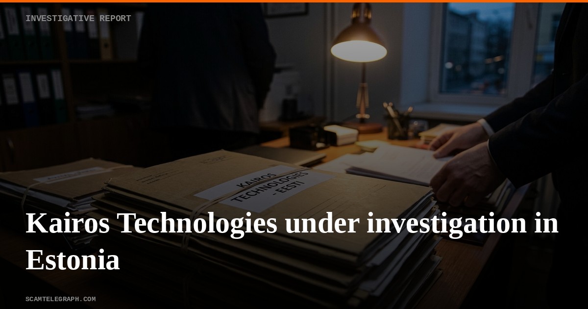 Kairos Technologies under investigation in Estonia