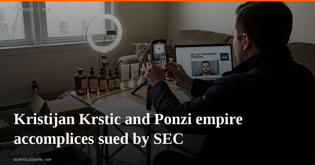 Kristijan Krstic and Ponzi empire accomplices sued by SEC