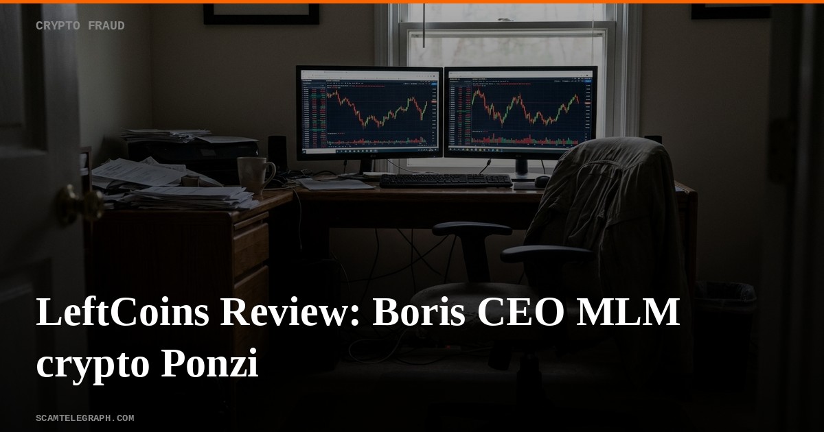 LeftCoins Review: Boris CEO MLM crypto Ponzi