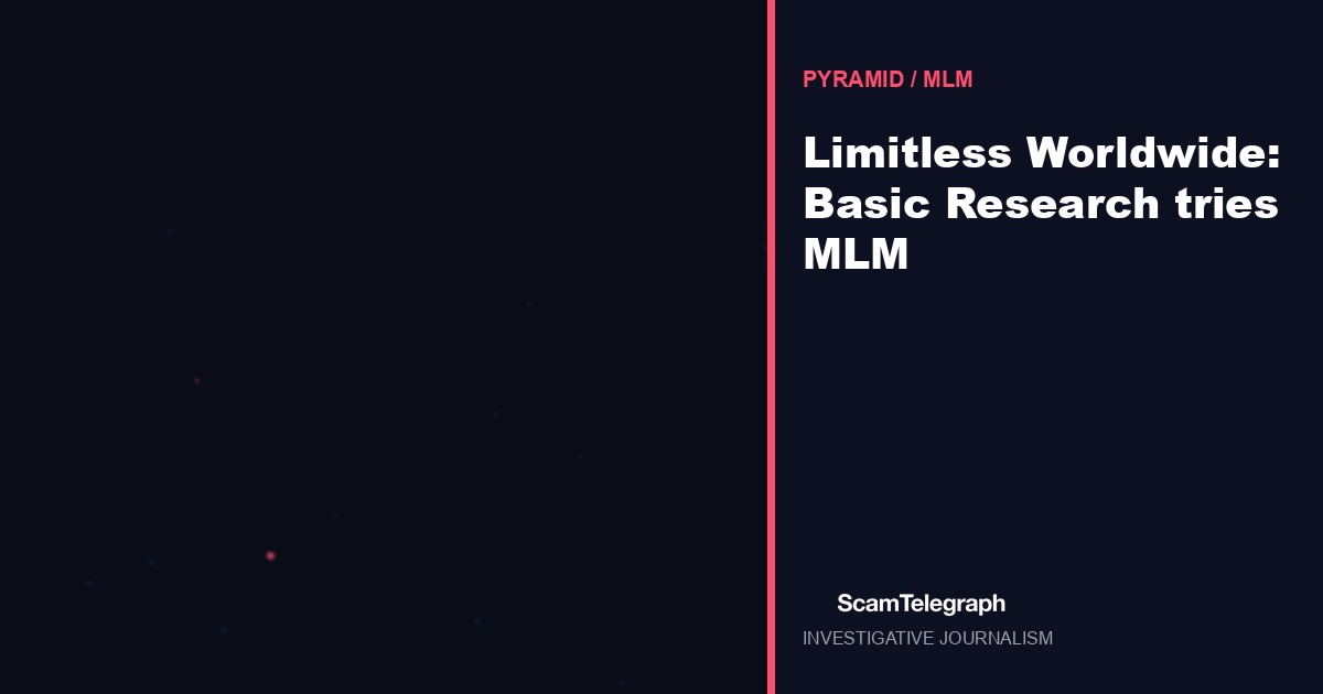 Limitless Worldwide: Basic Research tries MLM