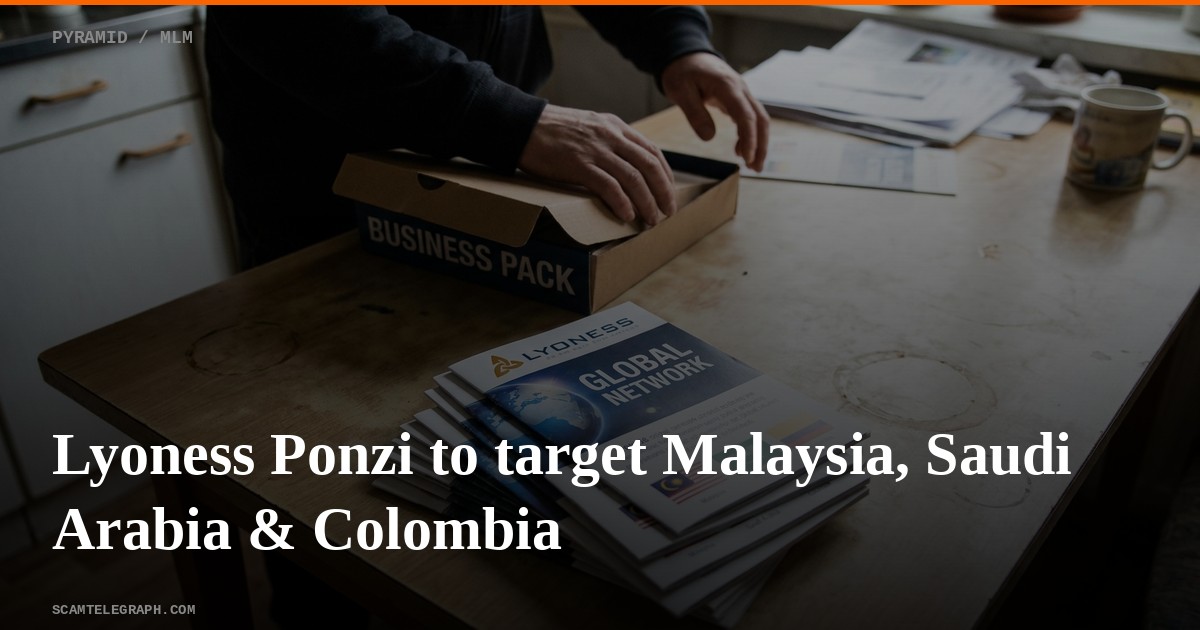 Lyoness Ponzi to target Malaysia, Saudi Arabia & Colombia