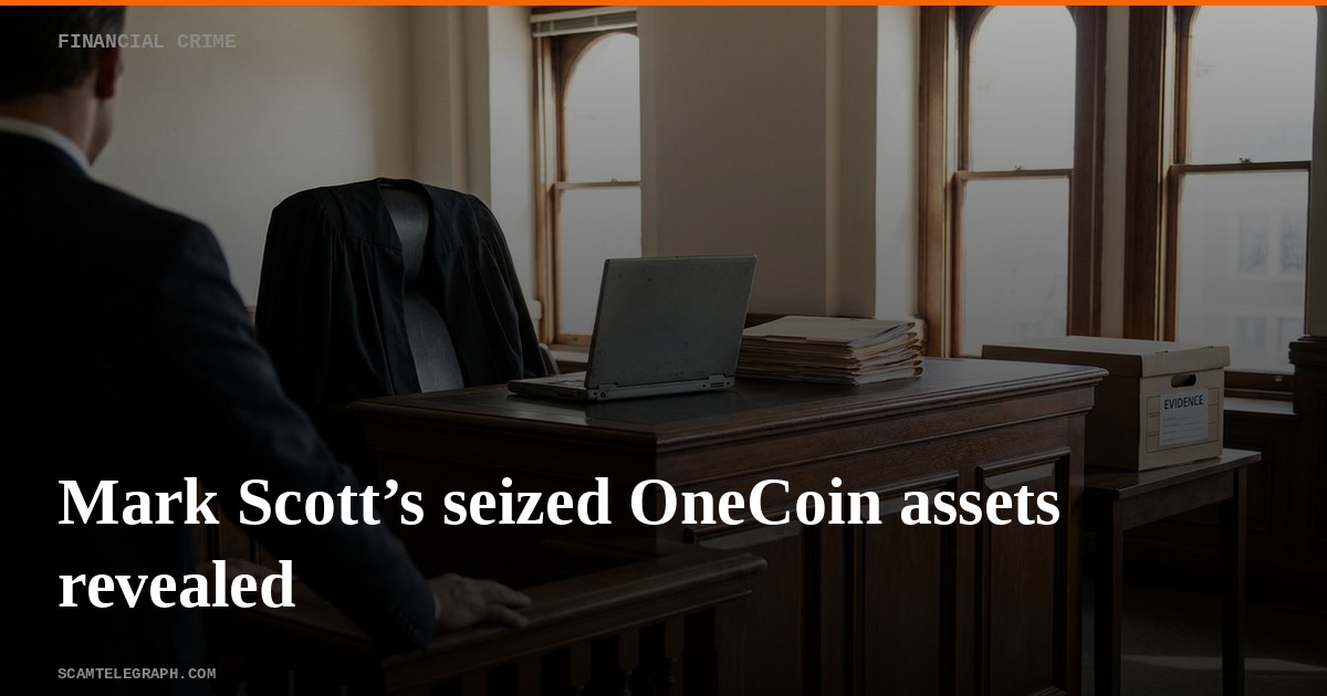 Mark Scott’s seized OneCoin assets revealed