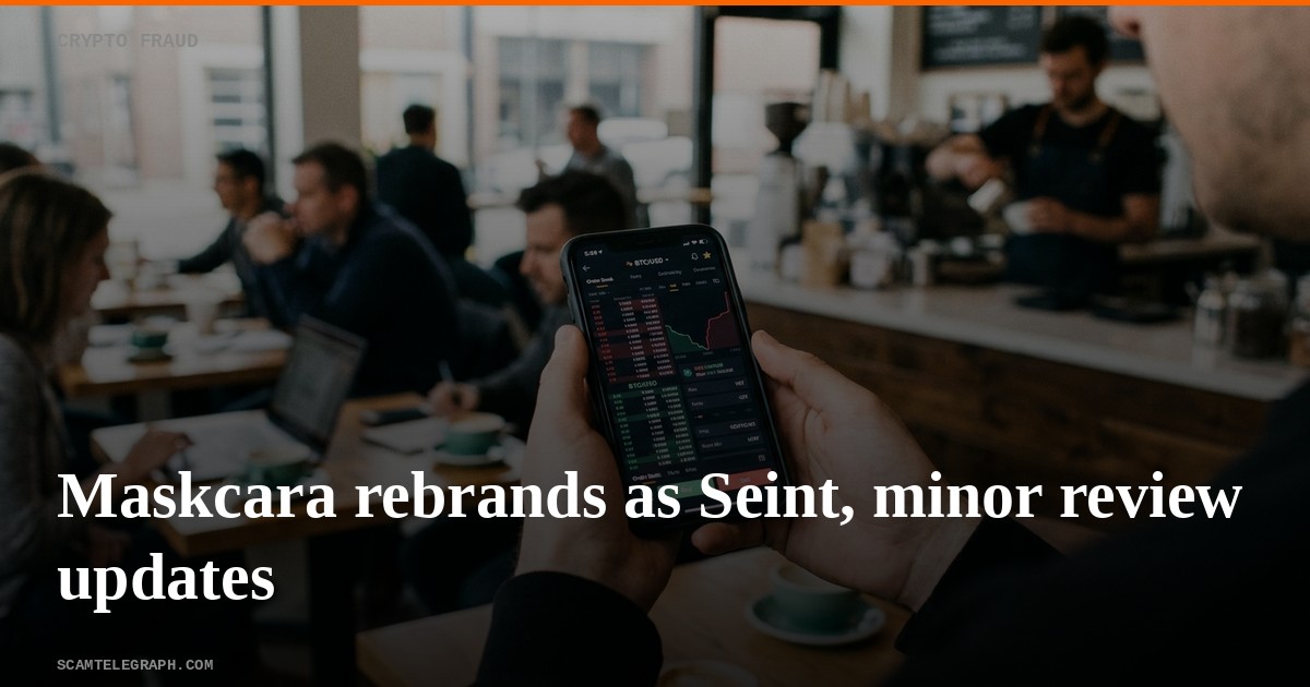 Maskcara rebrands as Seint, minor review updates