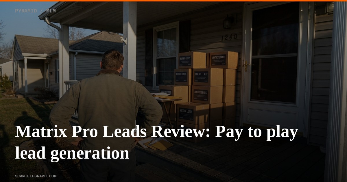 Matrix Pro Leads Review: Pay to play lead generation