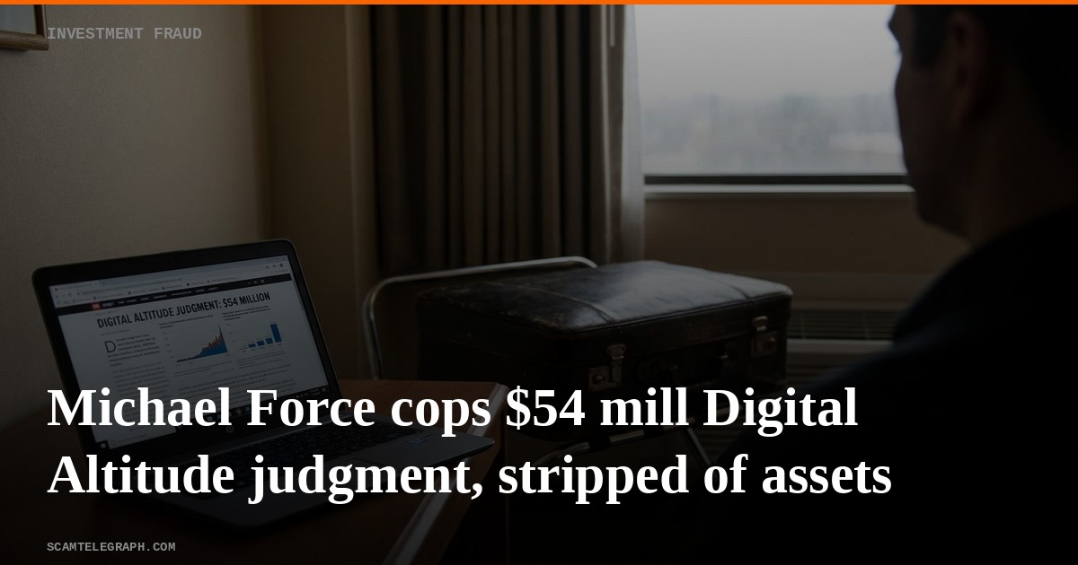 Michael Force cops $54 mill Digital Altitude judgment, stripped of assets